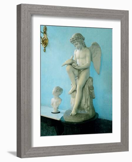 Love Waters Two Doves-Mario Borgoni-Framed Photographic Print