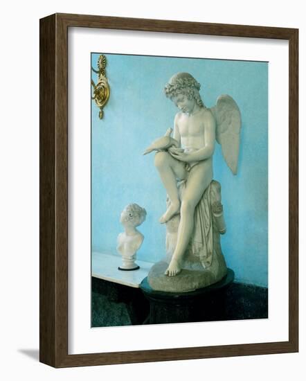 Love Waters Two Doves-Mario Borgoni-Framed Photographic Print