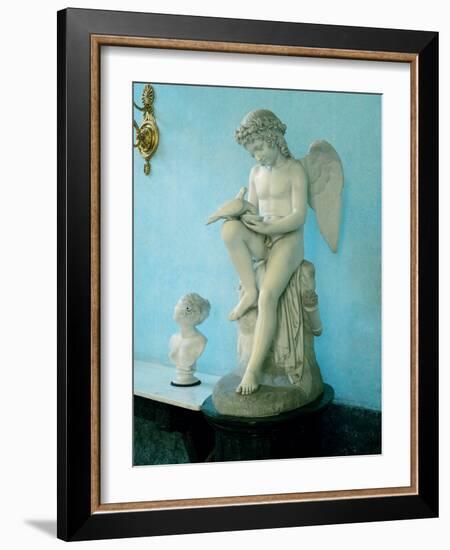 Love Waters Two Doves-Mario Borgoni-Framed Photographic Print