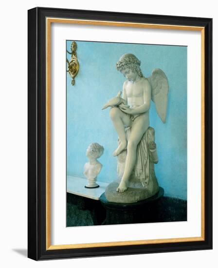 Love Waters Two Doves-Mario Borgoni-Framed Photographic Print