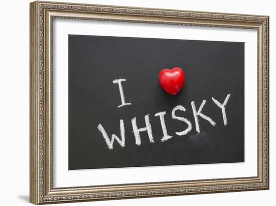 Love Whisky-Yury Zap-Framed Art Print