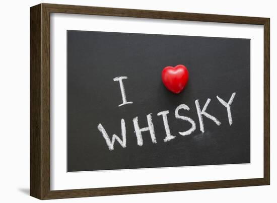 Love Whisky-Yury Zap-Framed Art Print