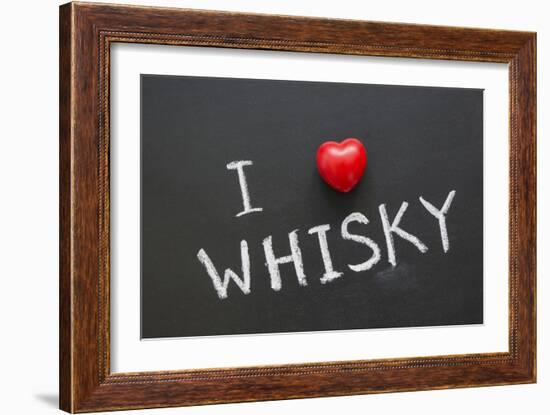 Love Whisky-Yury Zap-Framed Art Print