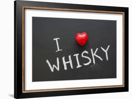 Love Whisky-Yury Zap-Framed Art Print