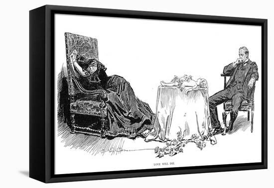 Love Will Die, 1894-Charles Dana Gibson-Framed Premier Image Canvas