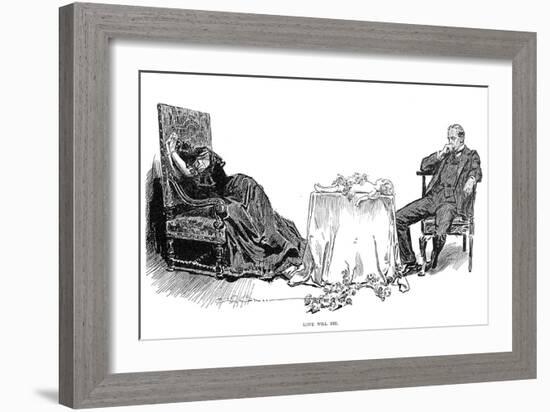 Love Will Die, 1894-Charles Dana Gibson-Framed Giclee Print