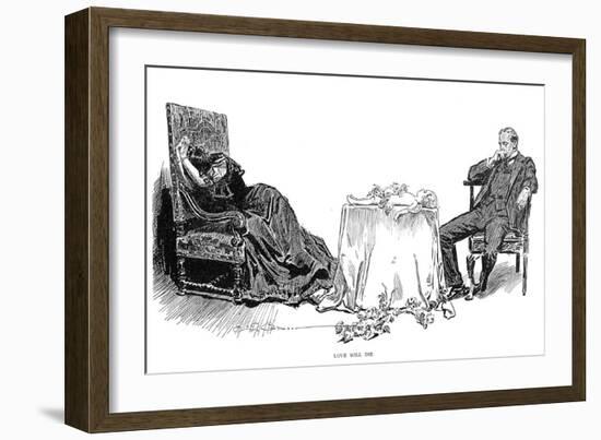 Love Will Die, 1894-Charles Dana Gibson-Framed Giclee Print