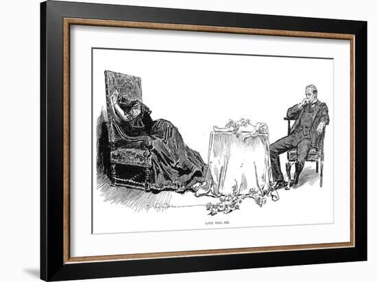 Love Will Die, 1894-Charles Dana Gibson-Framed Giclee Print