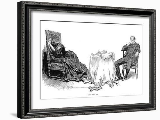 Love Will Die, 1894-Charles Dana Gibson-Framed Giclee Print