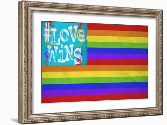 Love Wins Flag-Ali Potman-Framed Giclee Print