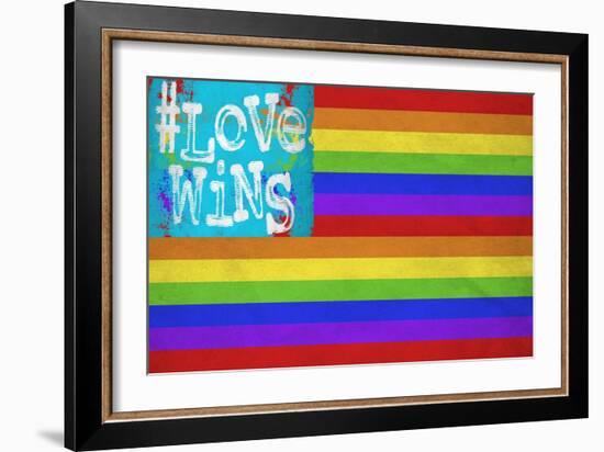 Love Wins Flag-Ali Potman-Framed Giclee Print