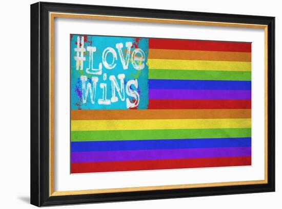 Love Wins Flag-Ali Potman-Framed Giclee Print