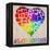 Love Wins Map-Ali Potman-Framed Premier Image Canvas