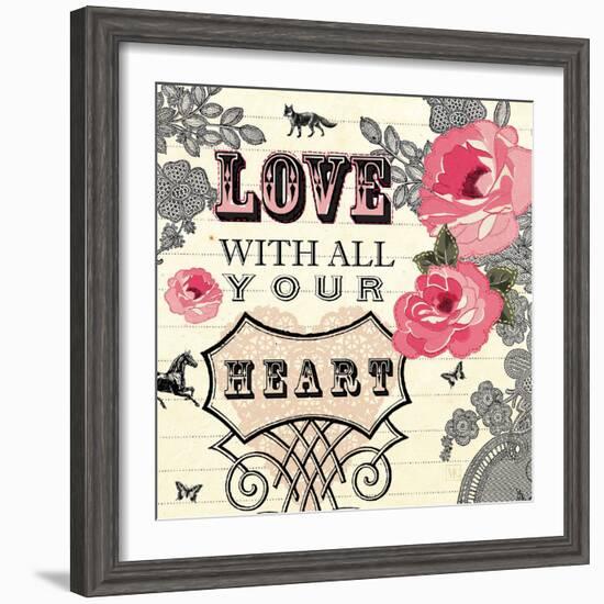 Love with All Your Heart-Violet Leclaire-Framed Art Print