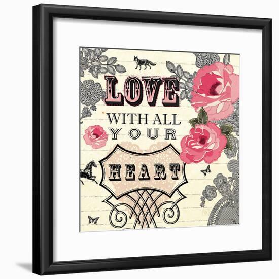 Love with All Your Heart-Violet Leclaire-Framed Art Print