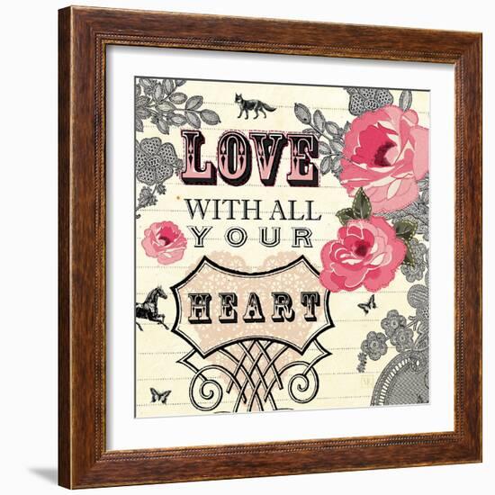 Love with All Your Heart-Violet Leclaire-Framed Art Print