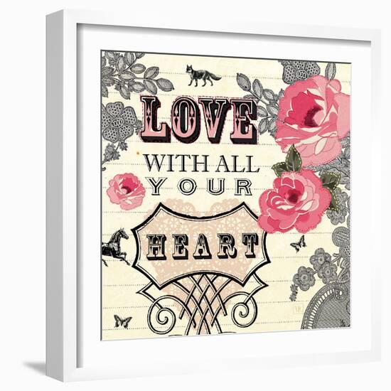 Love with All Your Heart-Violet Leclaire-Framed Art Print