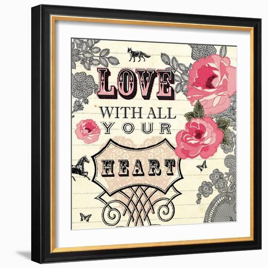 Love with All Your Heart-Violet Leclaire-Framed Art Print