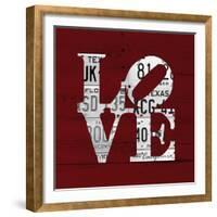 Love Word Art License Plates-Design Turnpike-Framed Giclee Print