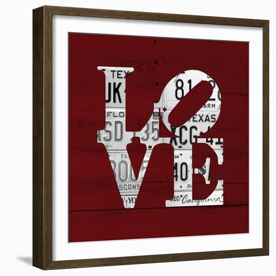 Love Word Art License Plates-Design Turnpike-Framed Giclee Print