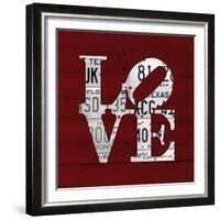 Love Word Art License Plates-Design Turnpike-Framed Giclee Print