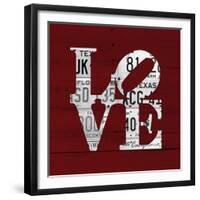Love Word Art License Plates-Design Turnpike-Framed Giclee Print