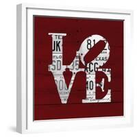 Love Word Art License Plates-Design Turnpike-Framed Giclee Print