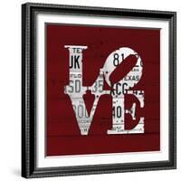 Love Word Art License Plates-Design Turnpike-Framed Giclee Print
