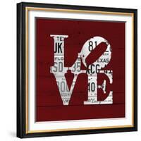 Love Word Art License Plates-Design Turnpike-Framed Giclee Print