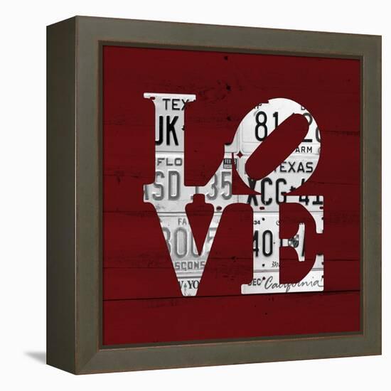 Love Word Art License Plates-Design Turnpike-Framed Premier Image Canvas