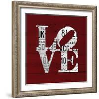 Love Word Art License Plates-Design Turnpike-Framed Giclee Print