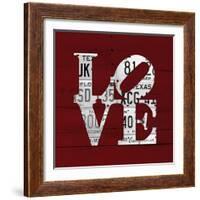 Love Word Art License Plates-Design Turnpike-Framed Giclee Print