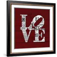 Love Word Art License Plates-Design Turnpike-Framed Giclee Print