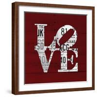 Love Word Art License Plates-Design Turnpike-Framed Giclee Print