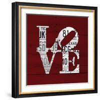 Love Word Art License Plates-Design Turnpike-Framed Giclee Print