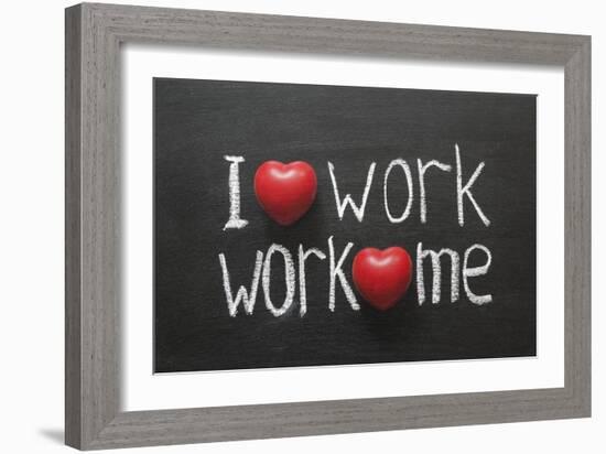 Love Work Mutually-Yury Zap-Framed Art Print