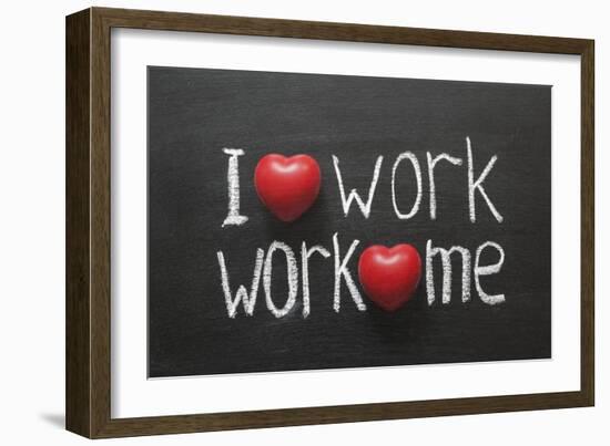 Love Work Mutually-Yury Zap-Framed Art Print