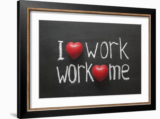 Love Work Mutually-Yury Zap-Framed Art Print