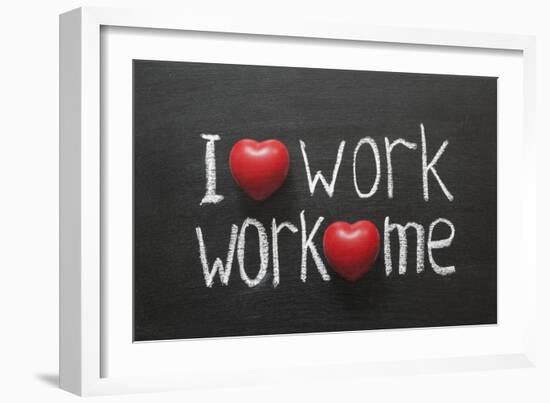 Love Work Mutually-Yury Zap-Framed Art Print