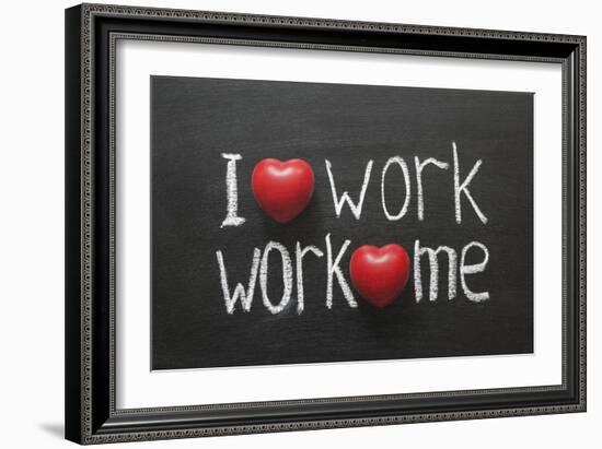 Love Work Mutually-Yury Zap-Framed Art Print