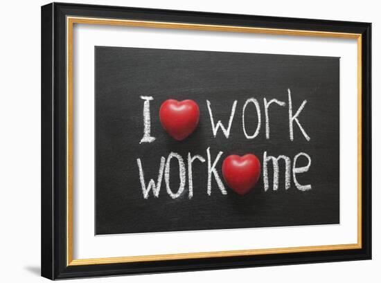 Love Work Mutually-Yury Zap-Framed Art Print