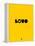 Love Yellow-NaxArt-Framed Stretched Canvas