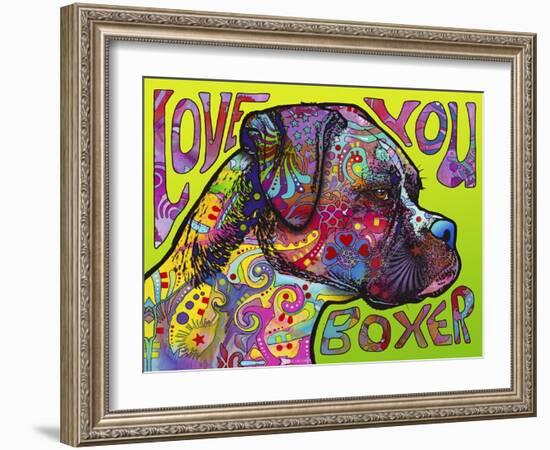 Love You Boxer-Dean Russo-Framed Giclee Print