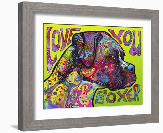 Love You Boxer-Dean Russo-Framed Giclee Print