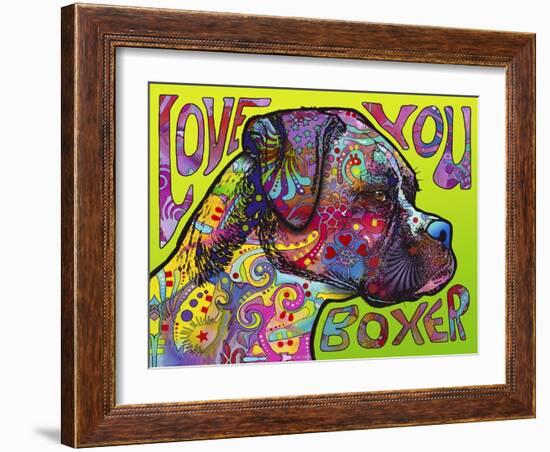 Love You Boxer-Dean Russo-Framed Giclee Print