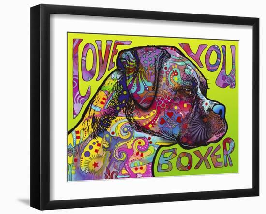 Love You Boxer-Dean Russo-Framed Giclee Print