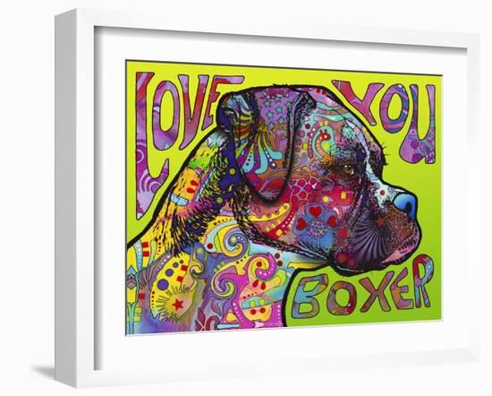 Love You Boxer-Dean Russo-Framed Giclee Print