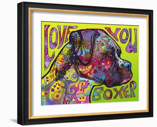 Love You Boxer-Dean Russo-Framed Giclee Print