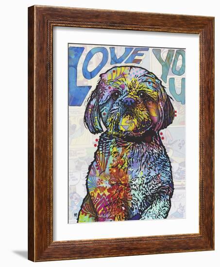 Love You Shih Tzu-Dean Russo-Framed Giclee Print