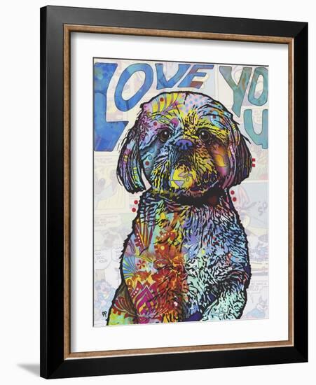 Love You Shih Tzu-Dean Russo-Framed Giclee Print